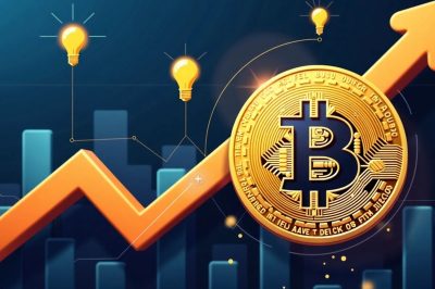 Bitcoin-Symbol mit FET, SUI, AAVE und INJ Icons